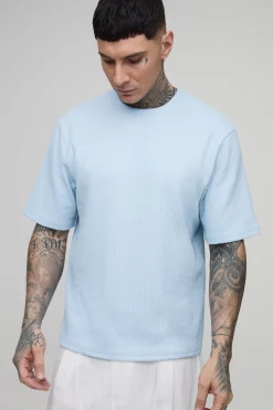 T-shirt Interlock Plissé Coupe Ample Régulière Tall