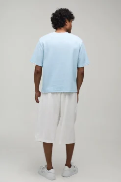 T-shirt Interlock Plissé Coupe Ample Regular