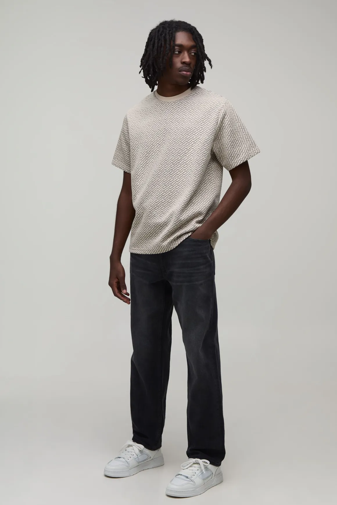 T-shirt Jacquard Coupe Regular