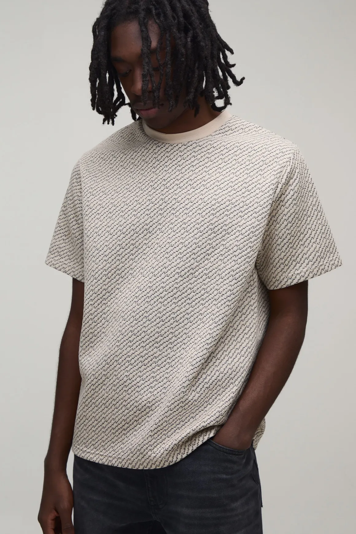 T-shirt Jacquard Coupe Regular