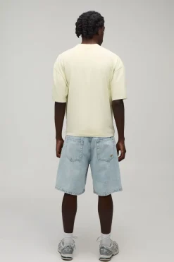 T-shirt Jaune Oversize Ample À Motif Papaye