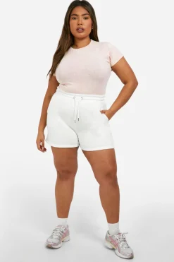 T-shirt lavé grande taille à col rond