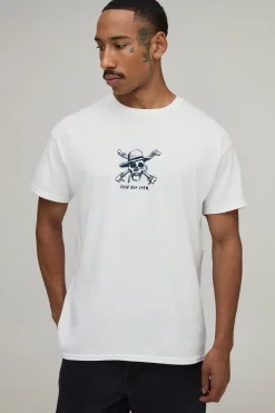 boohooMAN T-shirt Licence One Piece Oversize<Homme T-Shirts Impriméstendances|T-Shirts