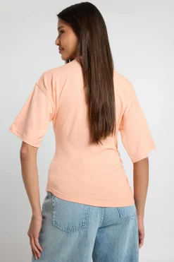 T-shirt À Manches Courtes Avec Taille Froncée