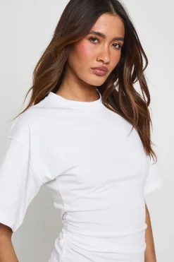T-shirt À Manches Courtes Avec Taille Froncée
