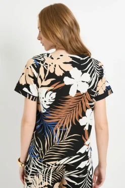 Wallis T-shirt À Manches Courtes En Jersey Imprimé Tropical<Femme Tops