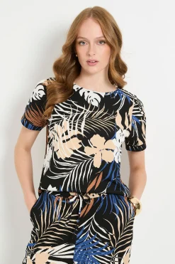 Wallis T-shirt À Manches Courtes En Jersey Imprimé Tropical<Femme Tops