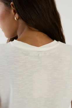 DSGN Studio T-shirt À Manches Courtes En Slub<Femme Dsgn Studio|Tops