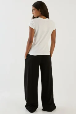 DSGN Studio T-shirt À Manches Courtes En Slub<Femme Dsgn Studio|Tops
