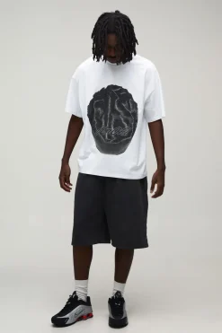 boohooMAN T-shirt À Manches Courtes Imprimé Cerveau Afterlight<Homme T-Shirts Impriméstendances|T-Shirts