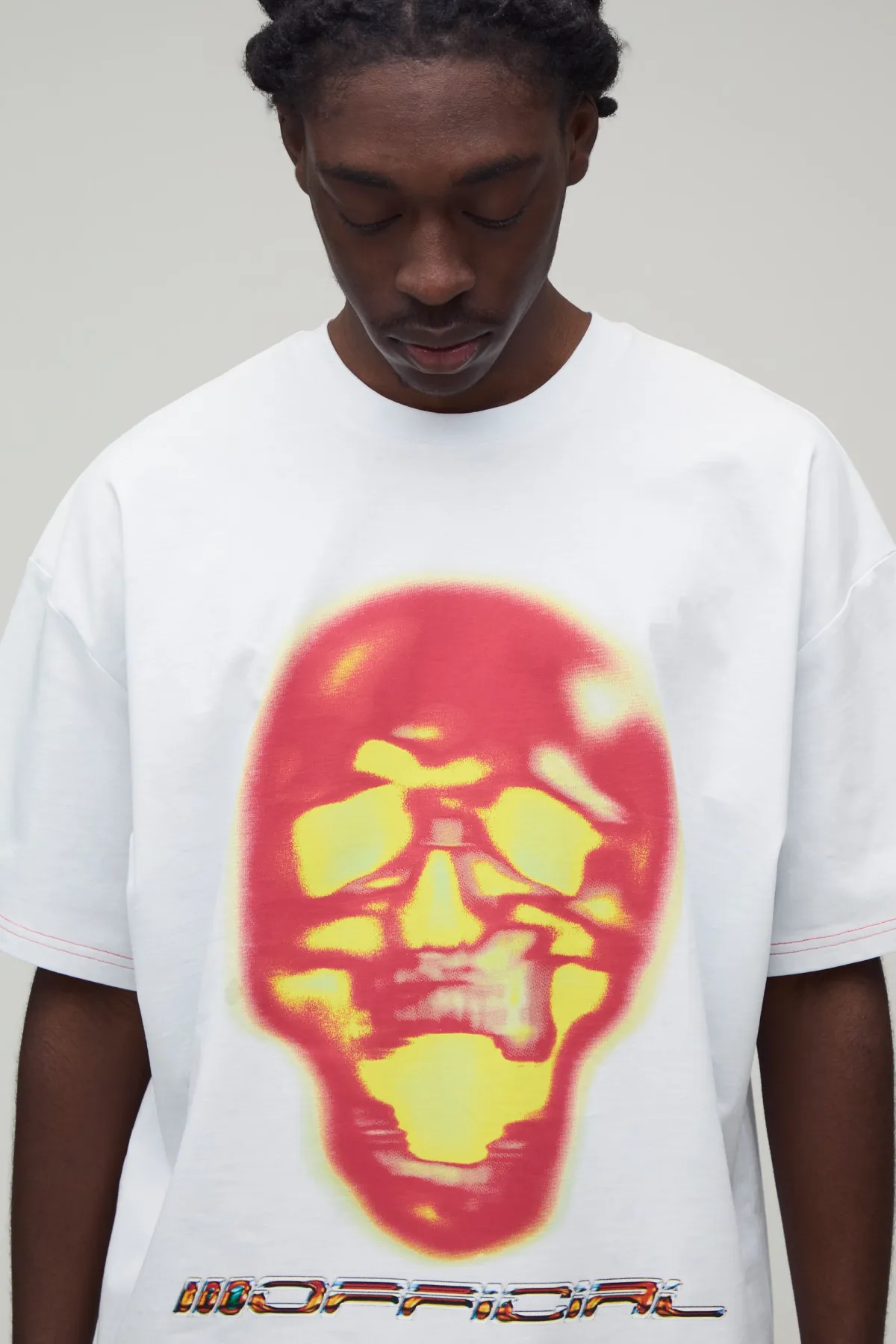 boohooMAN T-shirt À Manches Courtes Imprimé Squelette Afterlight<Homme T-Shirts Impriméstendances|T-Shirts