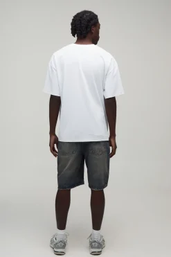 boohooMAN T-shirt À Manches Courtes Imprimé Squelette Afterlight<Homme T-Shirts Impriméstendances|T-Shirts