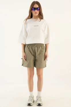 DSGN Studio T-shirt À Manches Courtes Oversize En Tissu Épais Lavé<Femme Dsgn Studio|Tops