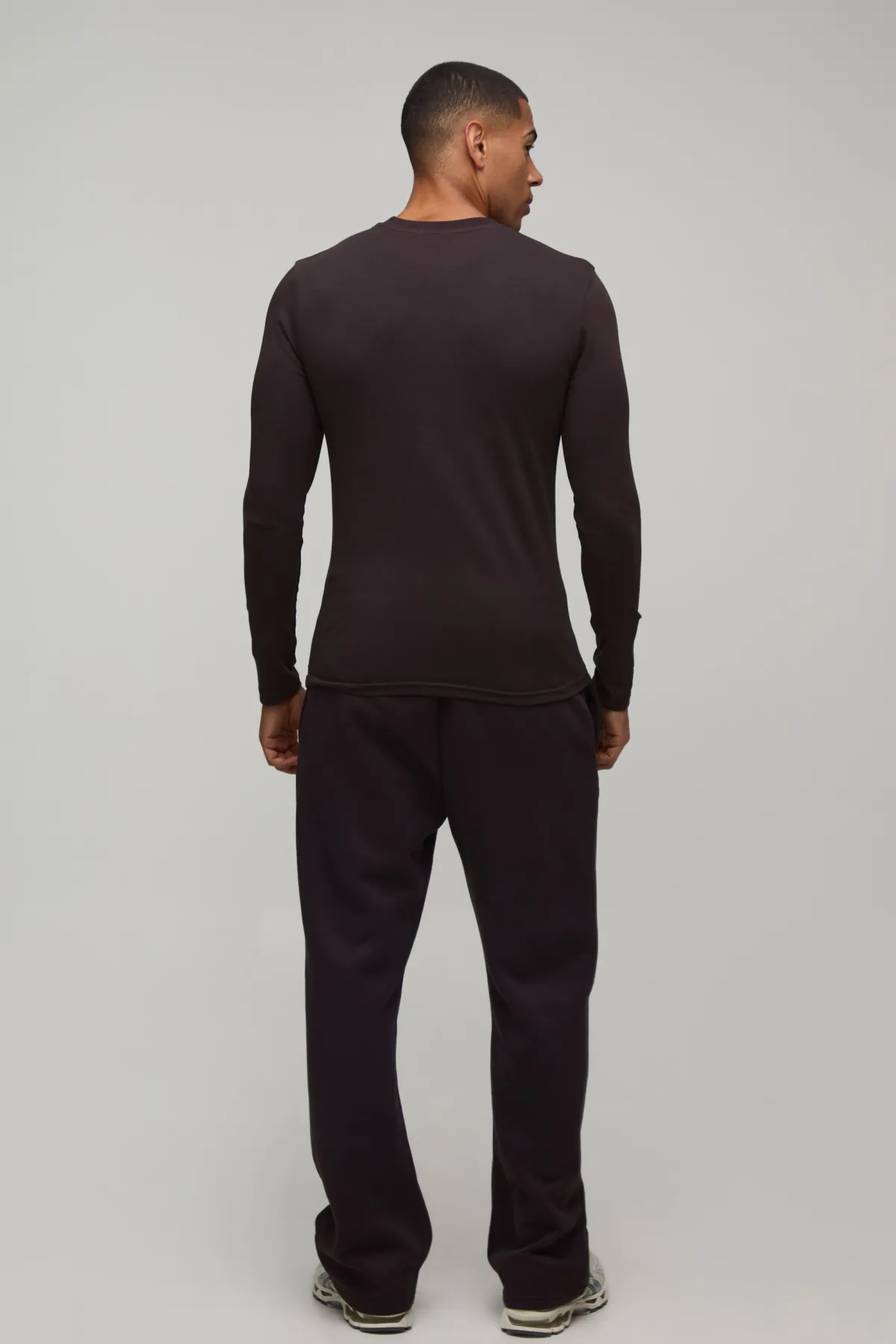 boohooMAN T-shirt À Manches Longues Ajusté Essentiel<Homme T-Shirts|Essentiels