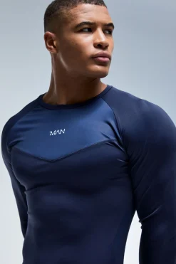 T-shirt Manches Longues Ajusté Homme Active Muscle Fit