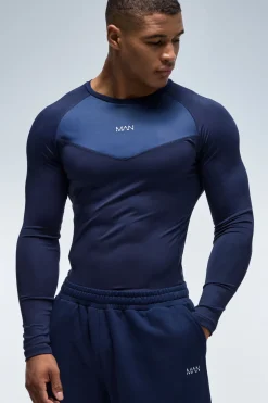 T-shirt Manches Longues Ajusté Homme Active Muscle Fit