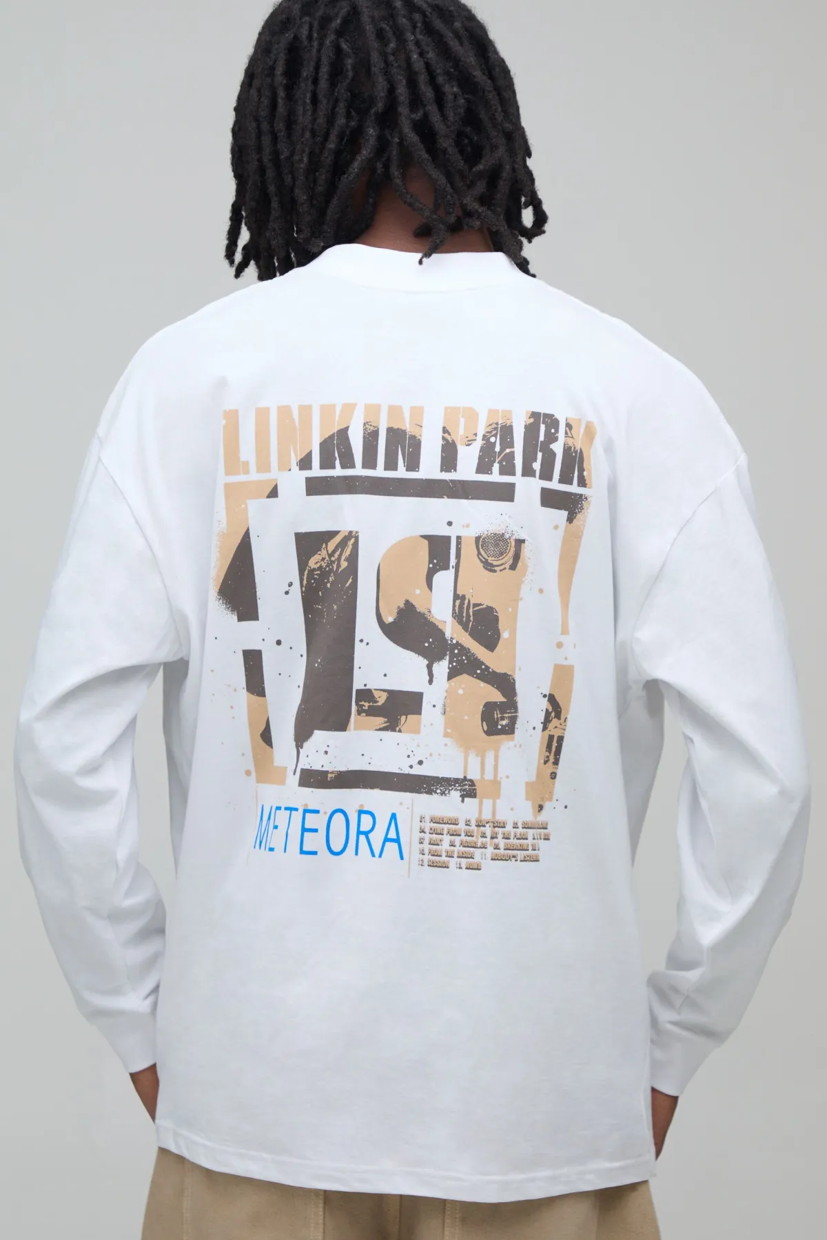 boohooMAN T-shirt À Manches Longues Coupe Regular Avec Imprimé Sous Licence Linkin Park<Homme T-Shirts Impriméstendances|T-Shirts
