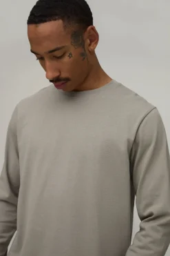 T-shirt Manches Longues Coupe Regular Poids Lourd