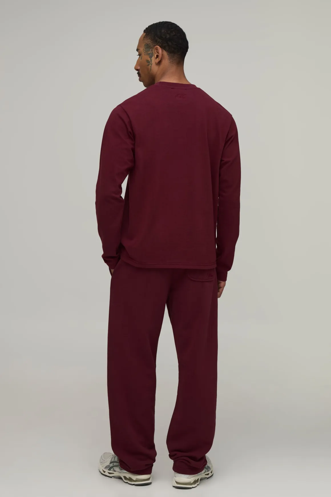 T-shirt Manches Longues Coupe Regular En Coton Épais