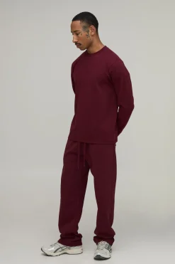 T-shirt Manches Longues Coupe Regular En Coton Épais