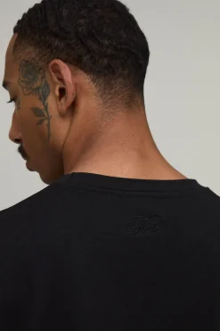 boohooMAN T-shirt À Manches Longues Coupe Regular Poids Lourd<Homme Nouveautés Grande Taille|Ensembles Grandes Tailles