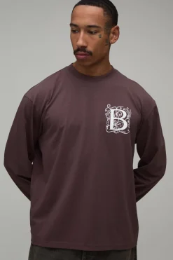 T-shirt À Manches Longues Coupe Oversize Avec Imprimé En Édition Limitée