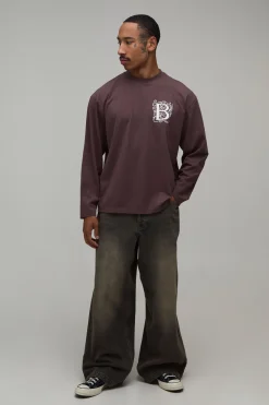 T-shirt À Manches Longues Coupe Oversize Avec Imprimé En Édition Limitée