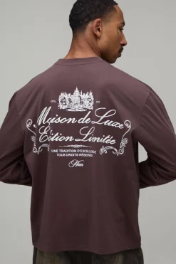 T-shirt À Manches Longues Coupe Oversize Avec Imprimé En Édition Limitée