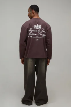 T-shirt À Manches Longues Coupe Oversize Avec Imprimé En Édition Limitée