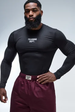 T-shirt À Manches Longues Coupe Muscle Training Dept