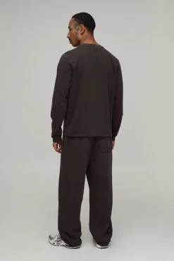 T-shirt À Manches Longues Effet Délavé Coupe Regular Poids Lourd