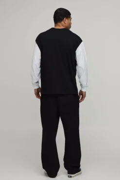 boohooMAN T-shirt À Manches Longues Imprimé Gothique Oversize<Homme T-Shirts Impriméstendances|T-Shirts
