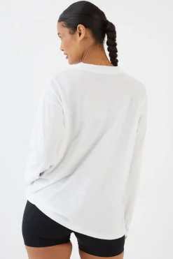 DSGN Studio T-shirt Manches Longues Oversize En Jersey Chiné<Femme Dsgn Studio|Athleisure