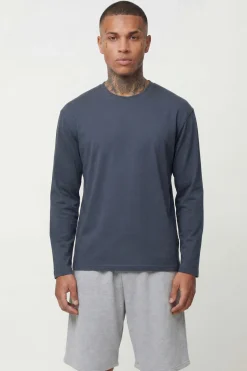 boohooMAN T-shirt À Manches Longues Oversize Essentiel<Homme T-Shirts|Essentiels