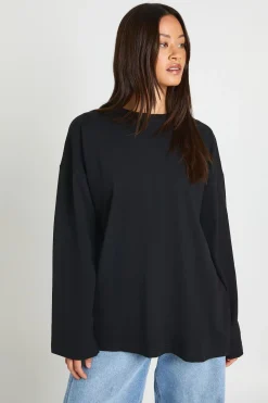 T-shirt À Manches Longues Oversize Basique Tall