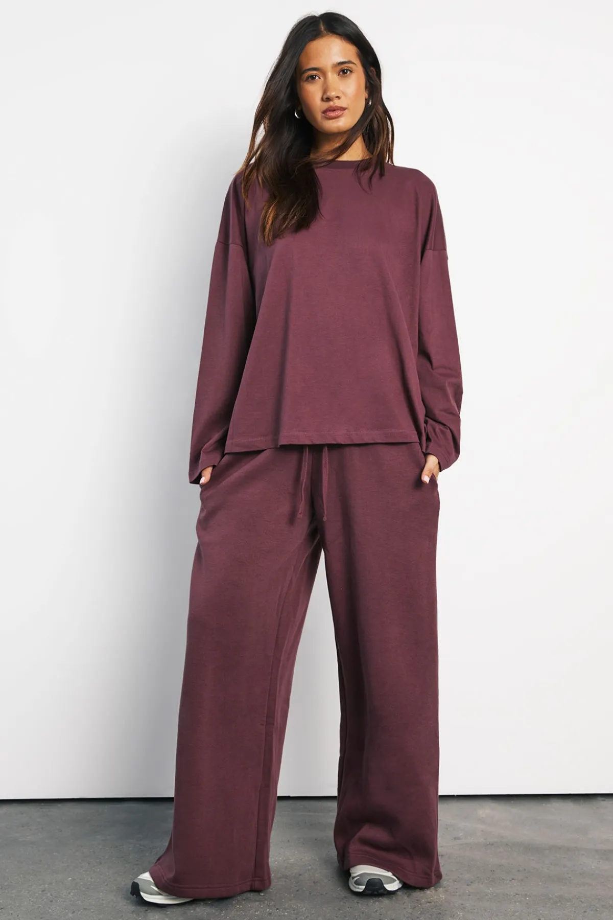 boohoo T-shirt À Manches Longues Oversize Basique<Femme Basiques|Tops