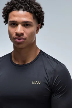 T-shirt À Manches Longues Performance Gold Active Homme