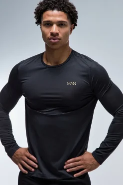 T-shirt À Manches Longues Performance Gold Active Homme