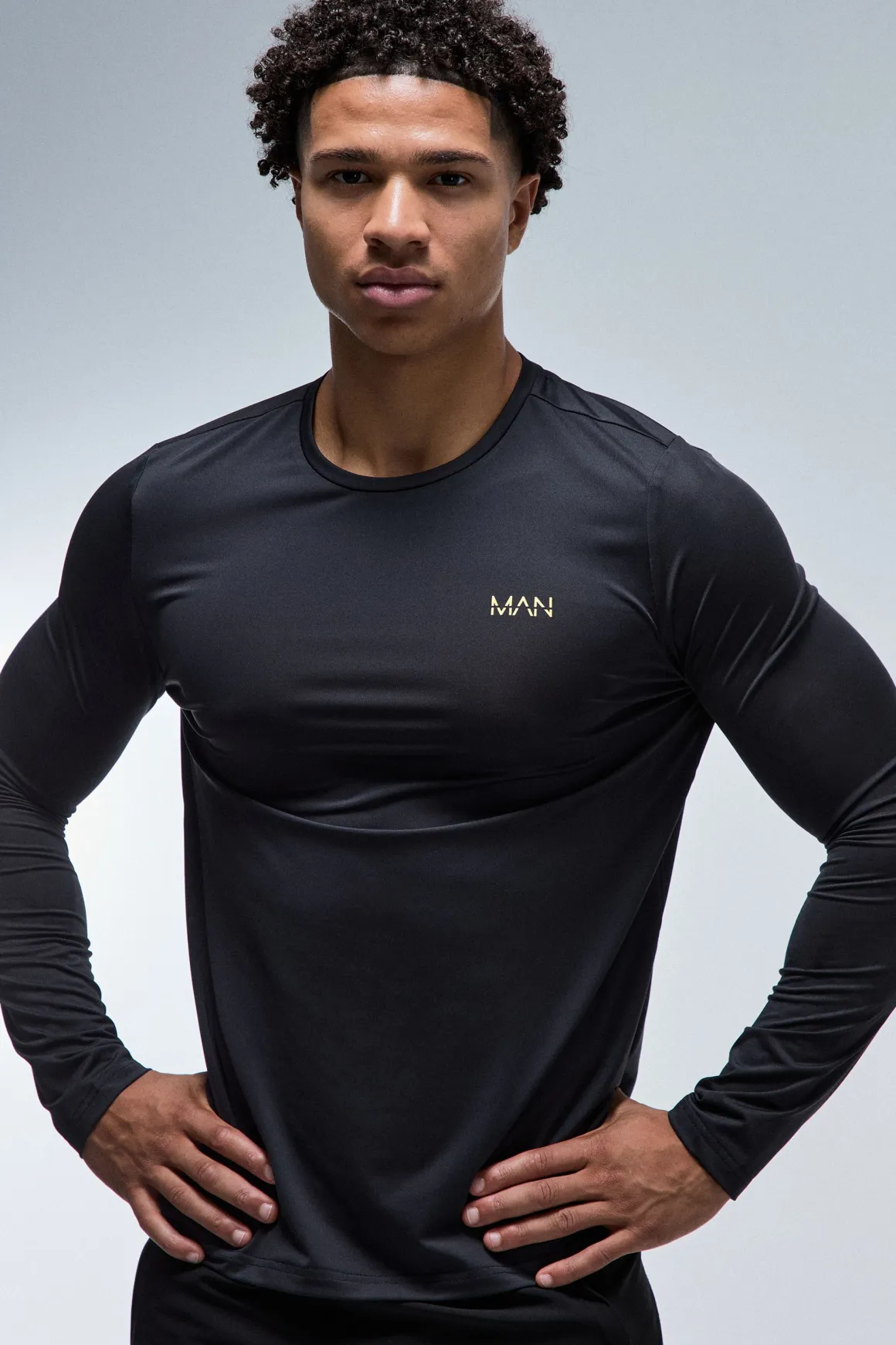 T-shirt À Manches Longues Performance Gold Active Homme
