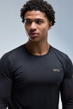 T-shirt À Manches Longues Performance Gold Active Homme