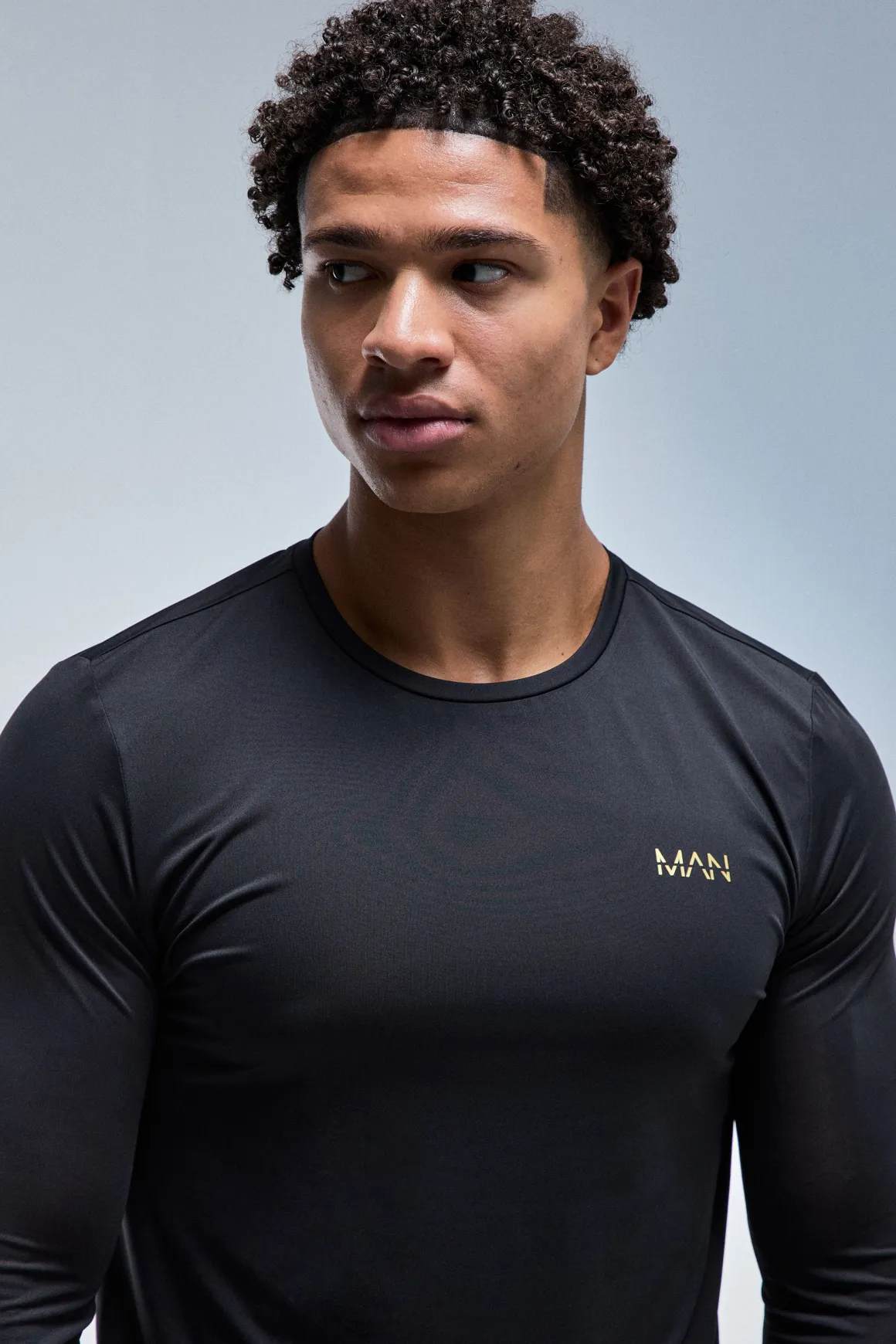 T-shirt À Manches Longues Performance Gold Active Homme