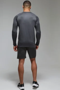 T-shirt à manches longues raglan Gym Essentials légers pour homme actif