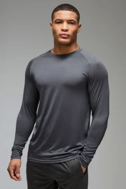 T-shirt à manches longues raglan Gym Essentials légers pour homme actif