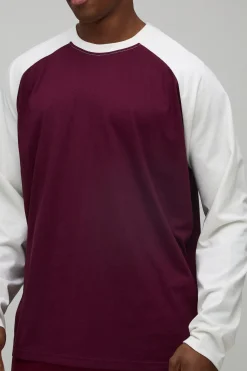 T-Shirt Manches Longues Raglan Oversize