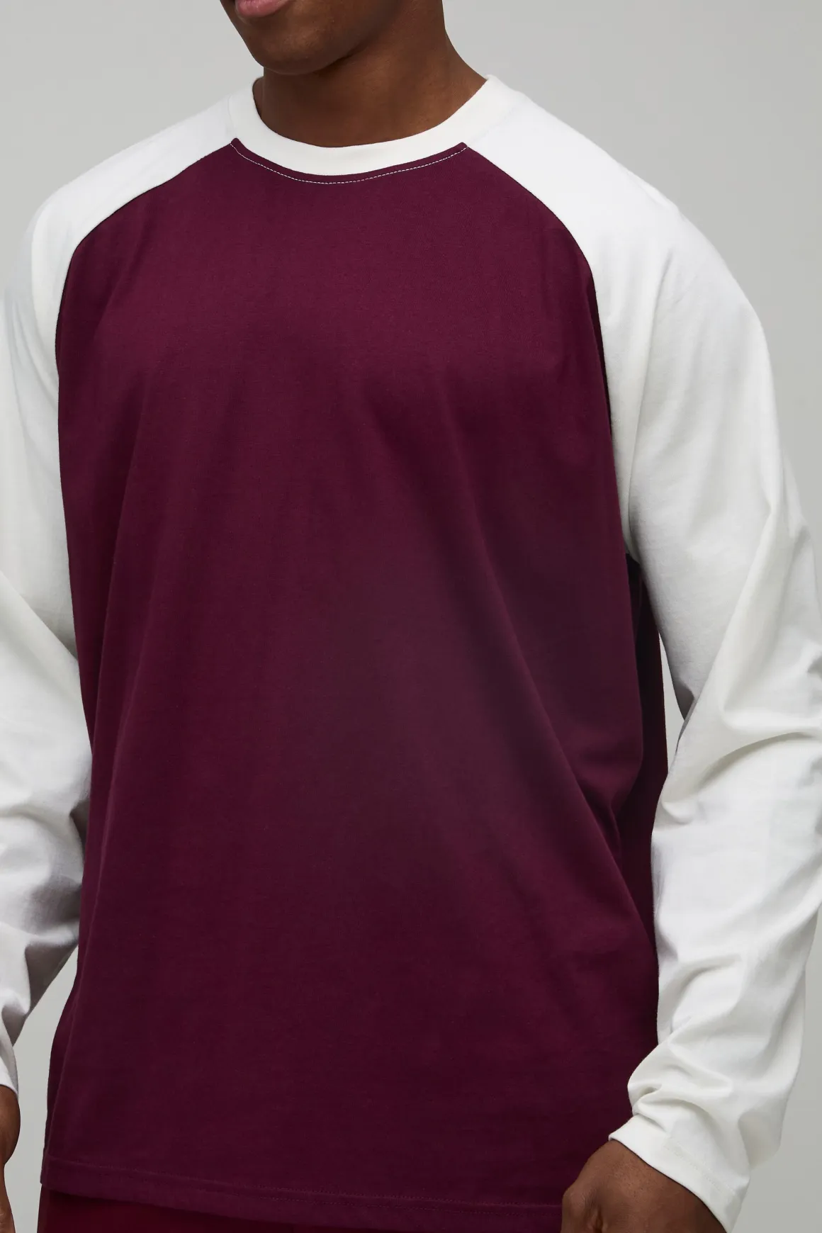 T-Shirt Manches Longues Raglan Oversize