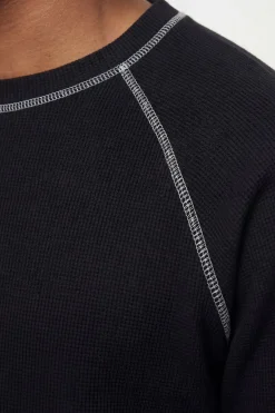 T-shirt À Manches Longues Raglan Oversize Boxy Avec Coutures Contrastantes