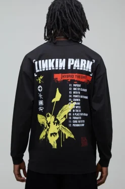 T-shirt À Manches Longues Regular Avec Imprimé Sous Licence Linkin Park
