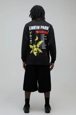 T-shirt À Manches Longues Regular Avec Imprimé Sous Licence Linkin Park