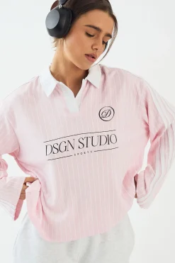 T-Shirt à Manches Longues Style Maillot de Football DSGN Studio