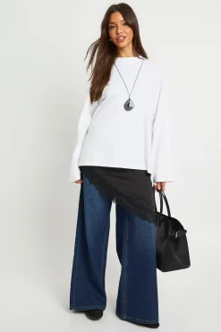 boohoo T-shirt à manches longues surdimensionné<Femme Basiques|Tops